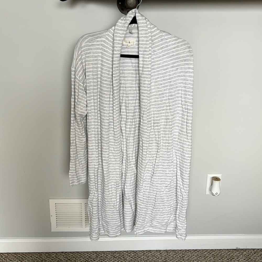 New without tags Lou & Grey stripped open front shawl cardi